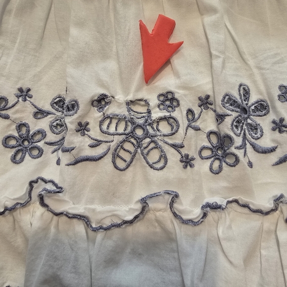 kate spade new york Floral Embroidered Tiered Mini Skirt Size S - Picture 8 of 10